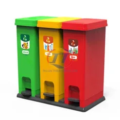 Thùng rác phân loại 3 ngăn – thùng rác 3 màu