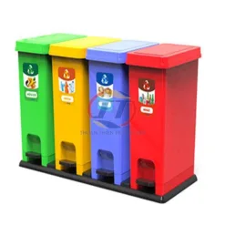 Thùng rác phân loại 4 ngăn
