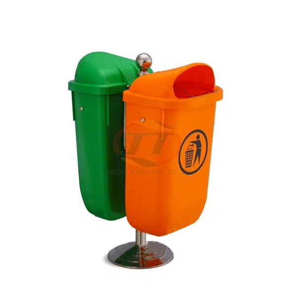 Thùng rác công cộng treo đôi 60 lít
