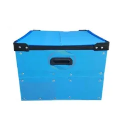 Thùng nhựa Danpla màu xanh nắp đôi