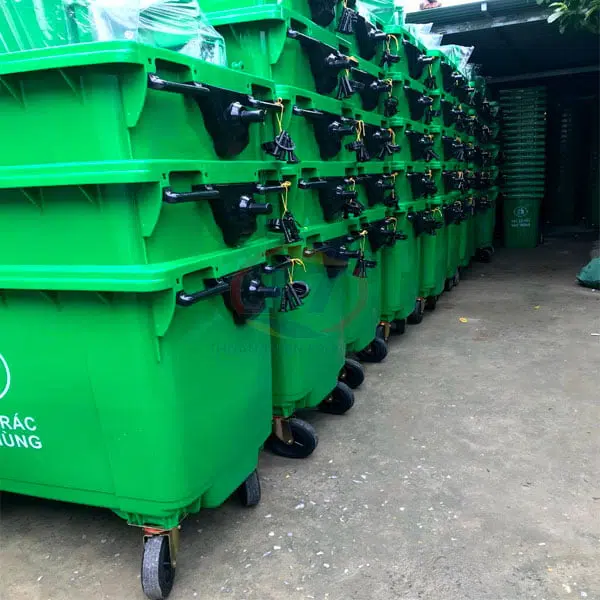 nơi bán thùng rác 660 lít có bánh xe giá rẻ