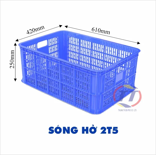 Sóng hở 2T5 (Thùng nhựa rỗng TT 014)