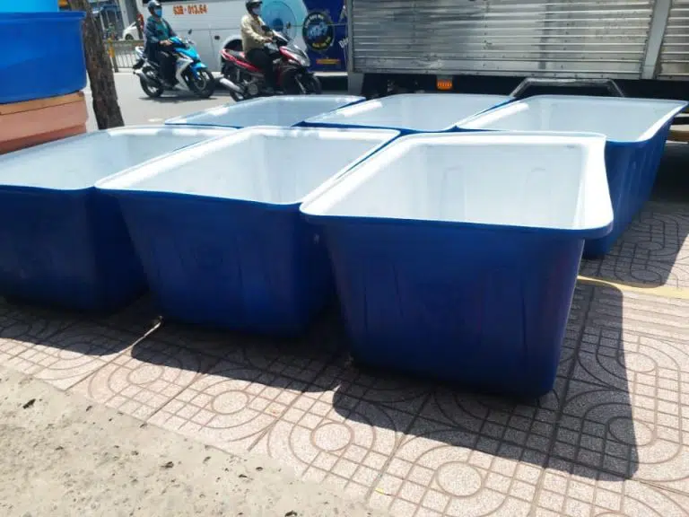 Thùng nhựa 500L – hình ảnh thực tế