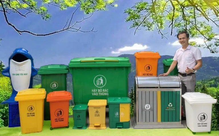 thùng rác đạp chân – Thuận Thiên Plastic