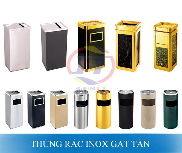 Thùng rác inox có gạt tàn thuốc tại Thuận Thiên plastic có nhiều mẫu mã chủng loại, đang dạng màu sắc, có cam kết chất lượng và nguồn gốc xuất xứ