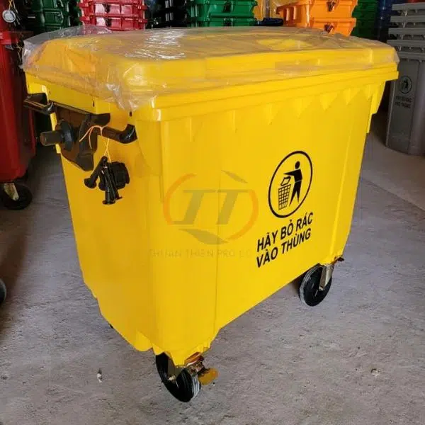Thùng rác 660 lít composite Thuận Thiên